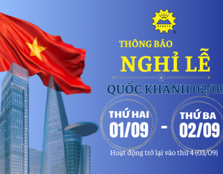 THÔNG BÁO NGHỈ LỄ QUỐC KHÁNH 02/09/2025